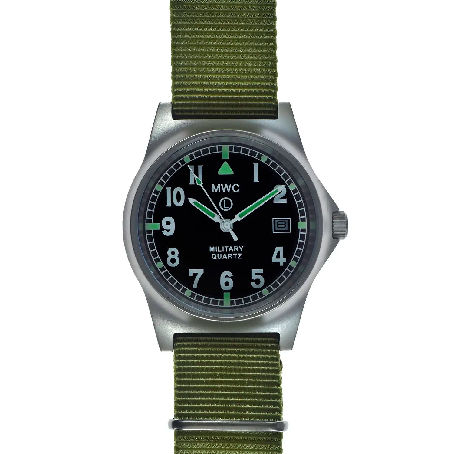 Cwc Watch Orologio Da Tasca MWC Militare - Automatico Acciaio Nero Quadrante Nero MWC Automatico Acciaio Nero 47.5mm Movimento NH35A - Foto 10