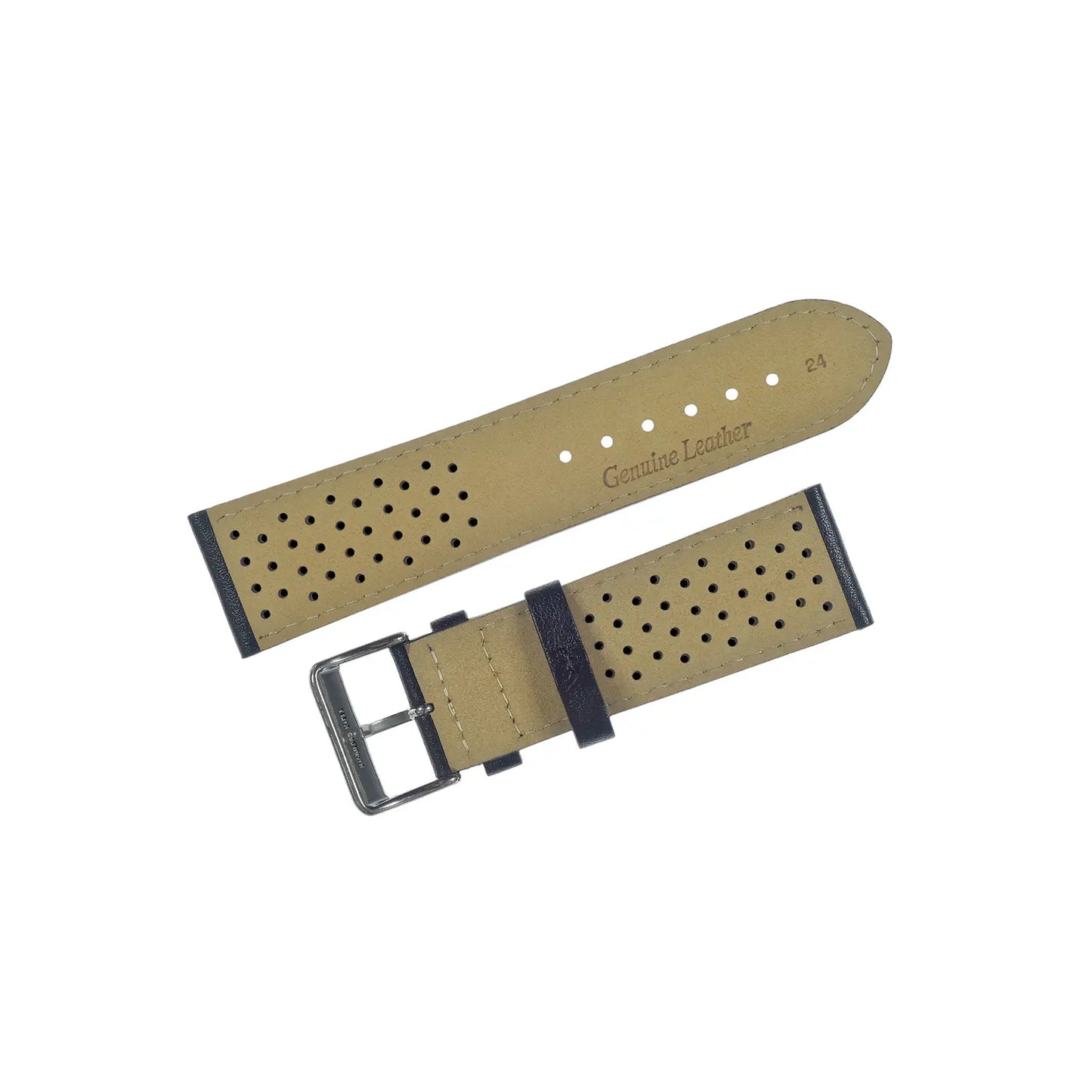 Retro Rally Pattern Leather Strap